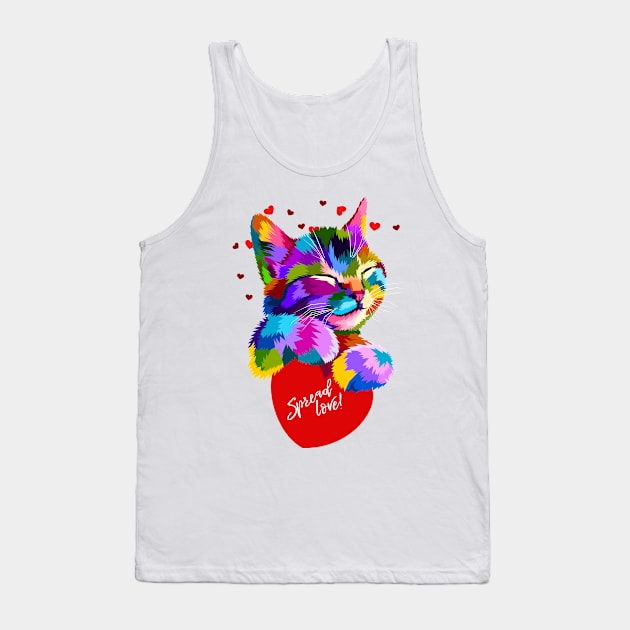 Spread Love Tank Top by AttireCafe